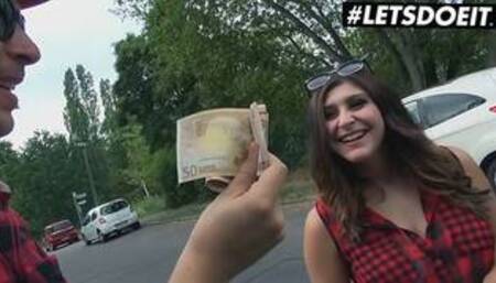 BumsBus - July Johnson Busty German Teen Paid For Hardcore Interracial Car Sex - LETSDOEIT