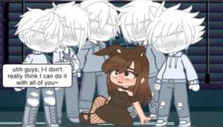 Gangbanged by 5 Y/N
