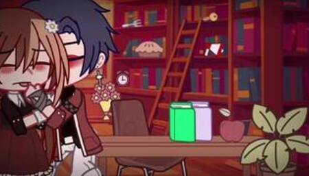 // James And Mrs. Liya Hooking Up In The School Library // Gacha Club //
