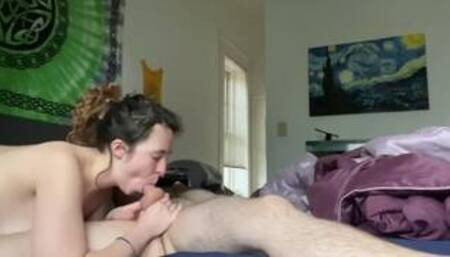 Fat ass brunette creams on my cock for the first time ever!