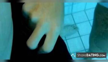 Fuck and blowjob in the pool