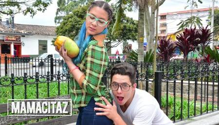 CARNEDELMERCADO - Perfect Latina Blue Maria Takes It Hard From Behind