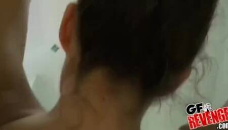 Busty GF Banged in the Tub