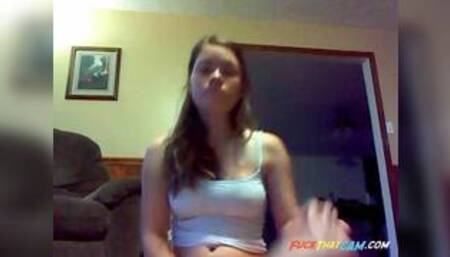 Hunni plays with her toys, but the cucumber is too big!