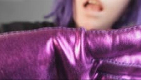 Executrix in Shiny Gloves- HOM Hand over Mouth POV WMV 720