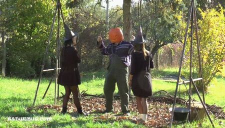 Happy Halloween! Pumpkin headbasting mp4