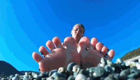 GABRIELLA - After the beach - Dirty feet licking (INSANE CLIP!)