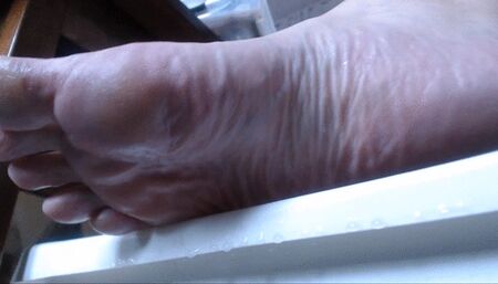 Scrubbing dry skin off My foot