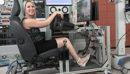 Sydney Takes Her First Drive in the Simulator (MP4 - 1080p)