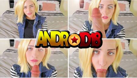 Android 18's Ahegao Blowjob