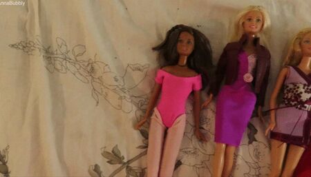 Masturbating with Barbies
