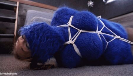 Ophelia and the fuzzy blue sweater