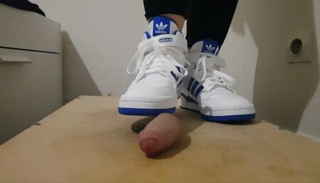 Cock Crush & Cum with Adidas Forum High