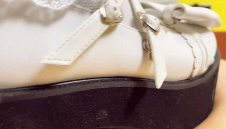 GP803e XG maid of the dark princess shoes white socks black silk all heavy trample abdominomasal Stomping on the Pants crotch cock