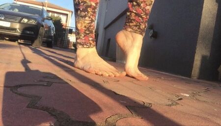 Big Feet on Pavement and Grass