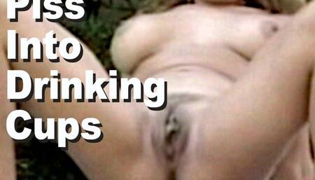 Justine Romee & Ashley Sage Piss into Drinking Cups  GMJP-TT4059B