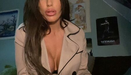 Smoking Mob Boss Charlie Monaco punishes you with her feet