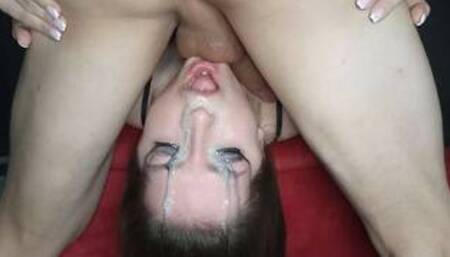 Messy Throatpie for Little Slut - INTENSE Deepthroat & Facefucking