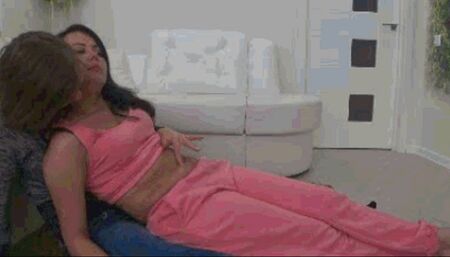 Lesbian deeply fingering MY sexxy belly buton sm (N)