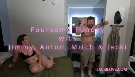 New Guy, Jimmy joins in with Anton and Mitch for some 4some fun (1080p)