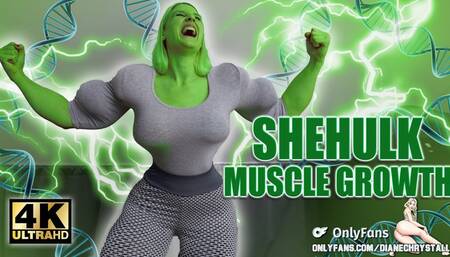She Hulk Muscle Growth Hulking out Transformation 4K