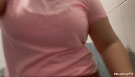 Gym pissing-public bathroom