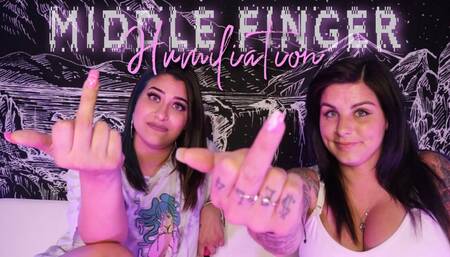 Middle Finger Humiliation