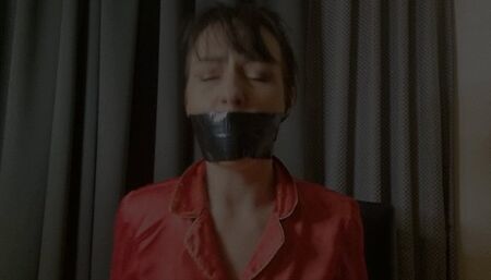 Self Tape Gag and Dirty Pantyhood