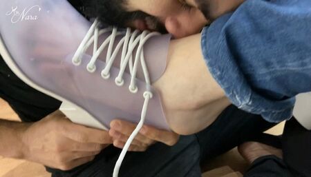 Nara`s extremely sweaty feet fresh out transparent boots (1080 EN-sub)