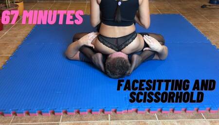 67 Minutes Of Asian Facesitting Femdom Wrestling In Black Stockings | 67 Minutes | Special Price | WMV
