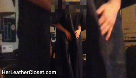 Leather Jeans Jack Off