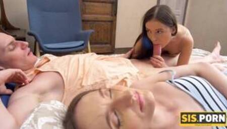 SISPORN Student earns money having sex even with the stepsisters lover