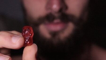 Swallowing a lonely little red