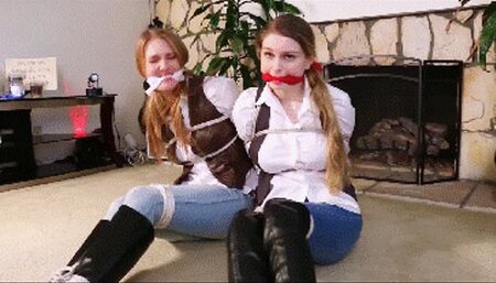Bunny Colby and Ashley Lane: two detectives captured end up tied and gagged!