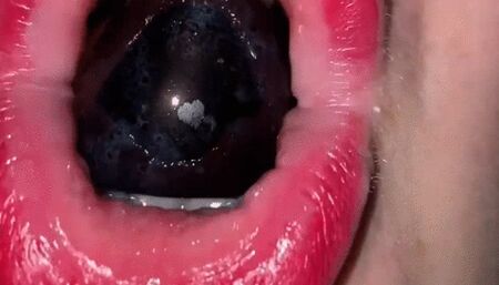 SWALLOWING SAUSAGE AND FRUIT