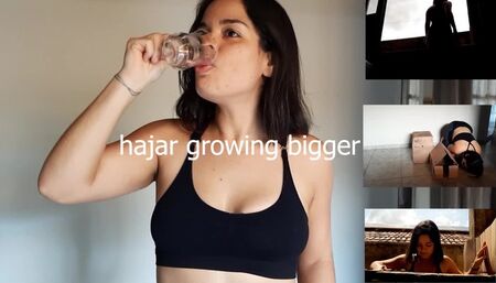 hajar growing bigger