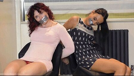 Vanessa & Lexi in: Take Them Both Out Back, Strip 'em & Keep Them Quiet - This Place is WAY Too Hot Now & We MUST GO! (Custom Cut) (HD)