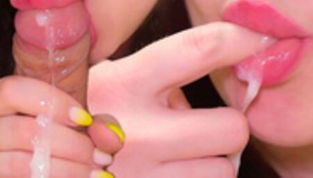 Close Up Blowjob with Gentle Sucking and Balls Play????