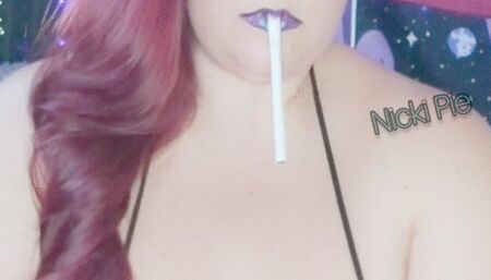 Nicki Pie snakeskin and latex boots