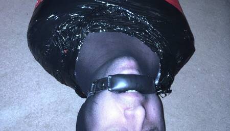 Mummified tight in pallet wrap escape challenge