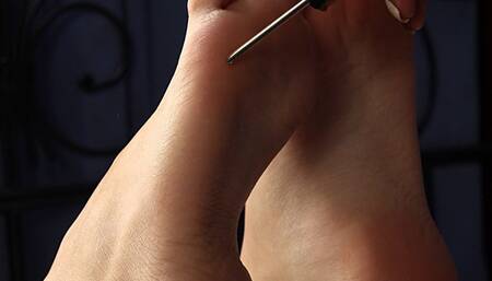 Barefoot Alina, dressed in top and panties, cuffed with strict handcuffs on her feet and wrists in hogtie, is tickled and spanked by her roommate Aisha (HD MP4)