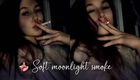 Smoking a Cigarette in the Soft Moonlight
