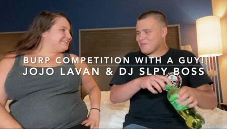My first ever burp contest with a guy!! Who will win???