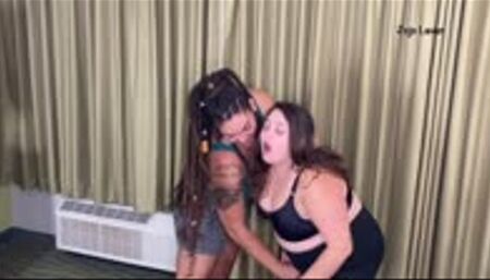 Fiesty Feminista teaches me how to cunt bust !!