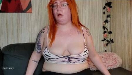 BBW Coughing Until She Pees Her Pants