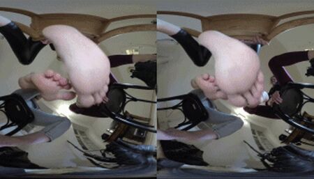 VR180 - Humiliation Under 3 Pairs of Smelly Feet in 3 Different Languages (English, German & Hungarian)