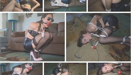 COCK TEASE SADIE HOLMES BEGS TO BE BRUTALLY BOUND IN ELBOW CRUSHING BONDAGE (MP4 SD)