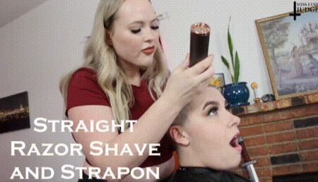 Straight Razor Shave and Strapon