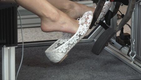 Natasha Evaluates More Shoes for Driving in the Simulator (MP4 - 720p)