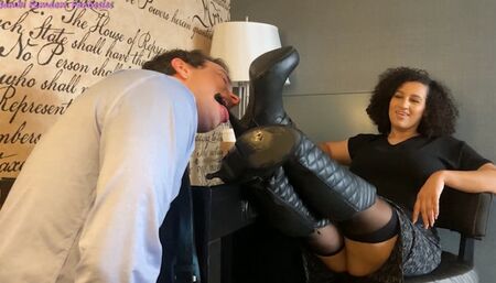 KK Qing's Office Foot Domination (Part One) - wmv